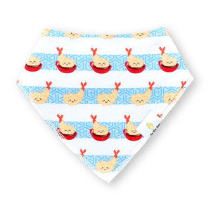 the wee bean organic cotton baby bandana bibs japan shrimp tempura