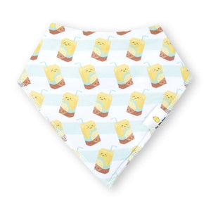 the wee bean organic cotton baby bandana bib lemon tea vita