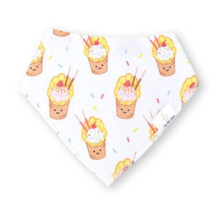 the wee bean organic cotton bandana baby bibs egg waffle sundae