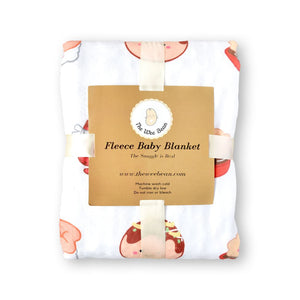 the wee bean minky fleece blanket with sensory stimulation in takoyaki and tempura packaged