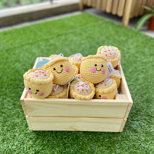 crate of the wee bean handmade fair-trade dolls in dim sum siu mai pebblechild