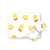 the wee bean super soft and extra large size organic cotton and bamboo swaddle in vita lemon tea and egg tart